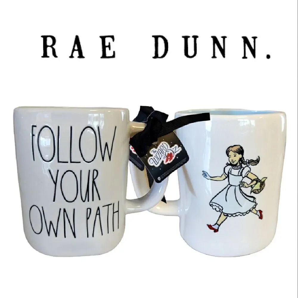Rae Dunn Wizard of OZ FOLLOW YOUR OWN PATH Dorothy Mug NWT